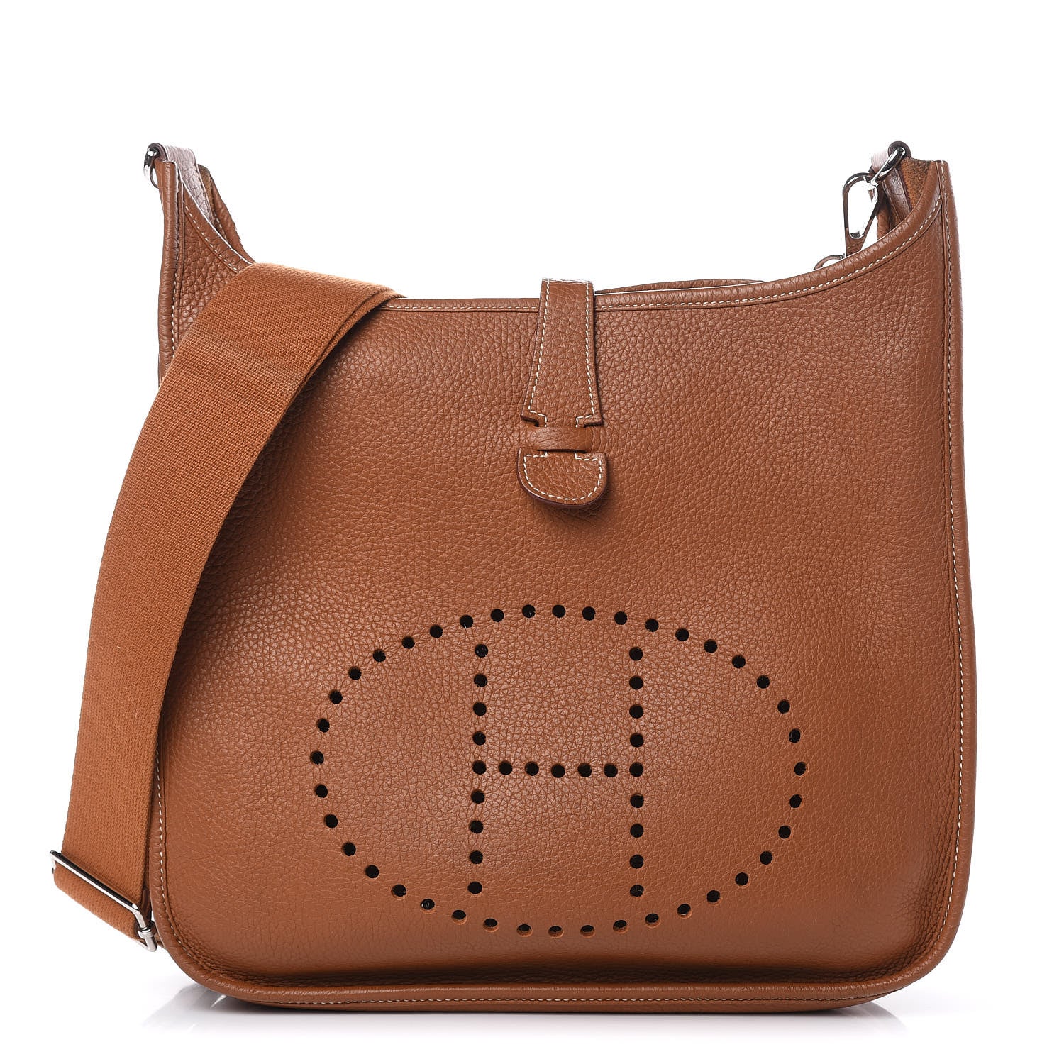 Hermes Taurillon Clemence Evelyne III GM Gold 1 of 16
