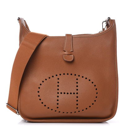 Hermes Taurillon Clemence Evelyne III GM Gold 1 of 16