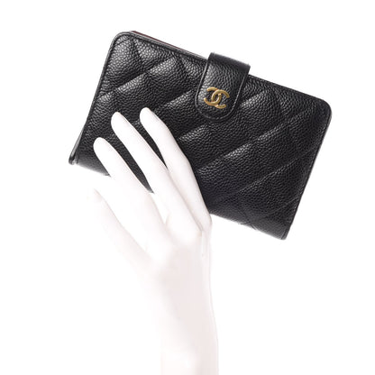 Chanel Caviar Quilted Zipped Pocket Wallet Black 2 of 8