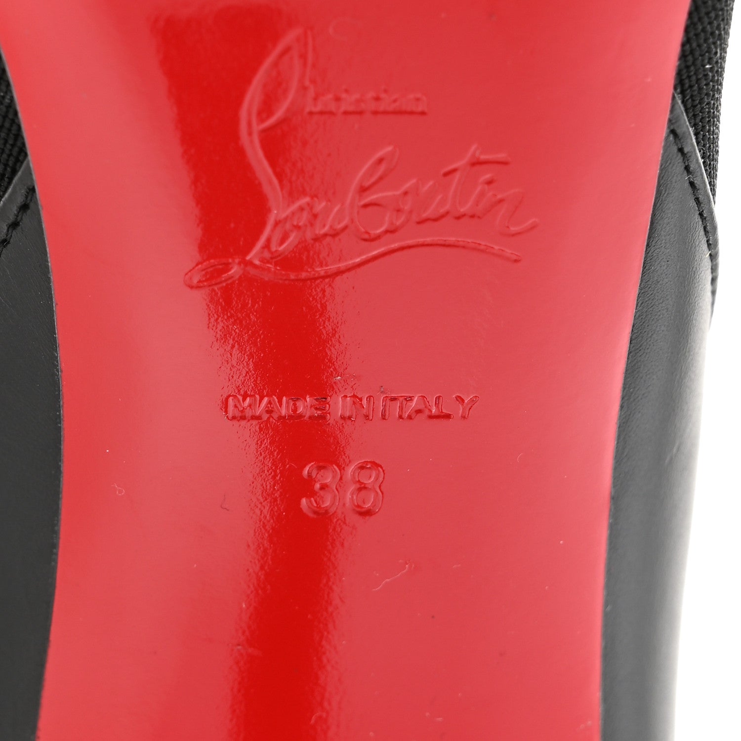 Christian Louboutin Calfskin Chelsea Chick 100 Stiletto Boots 38 Black 7 of 7