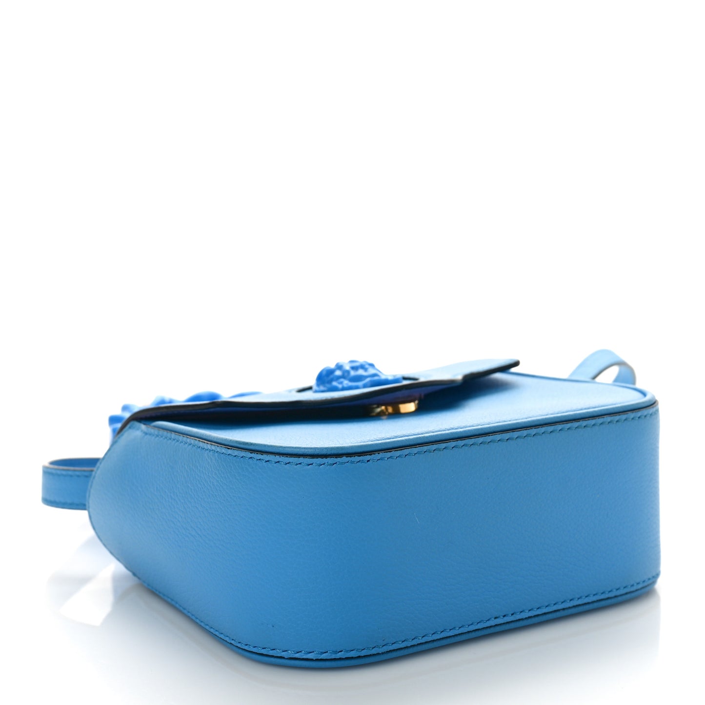 Calfskin Mini La Medusa Bag DV Blue