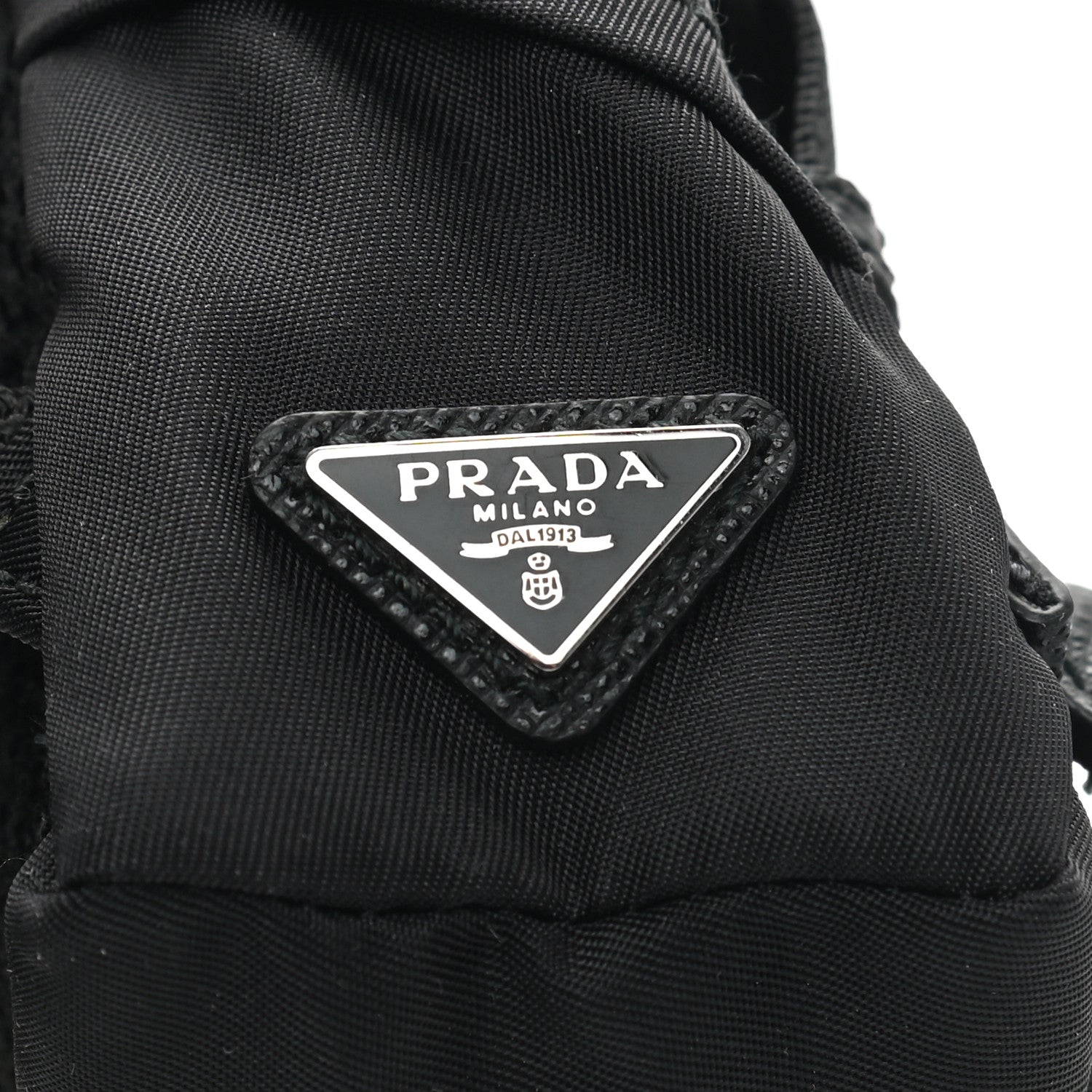 Prada Tessuto Nylon Mini Backpack Keyring Black 3 of 4
