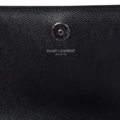 Saint Laurent Grain De Poudre Small Monogram Kate Satchel Black 6 of 7