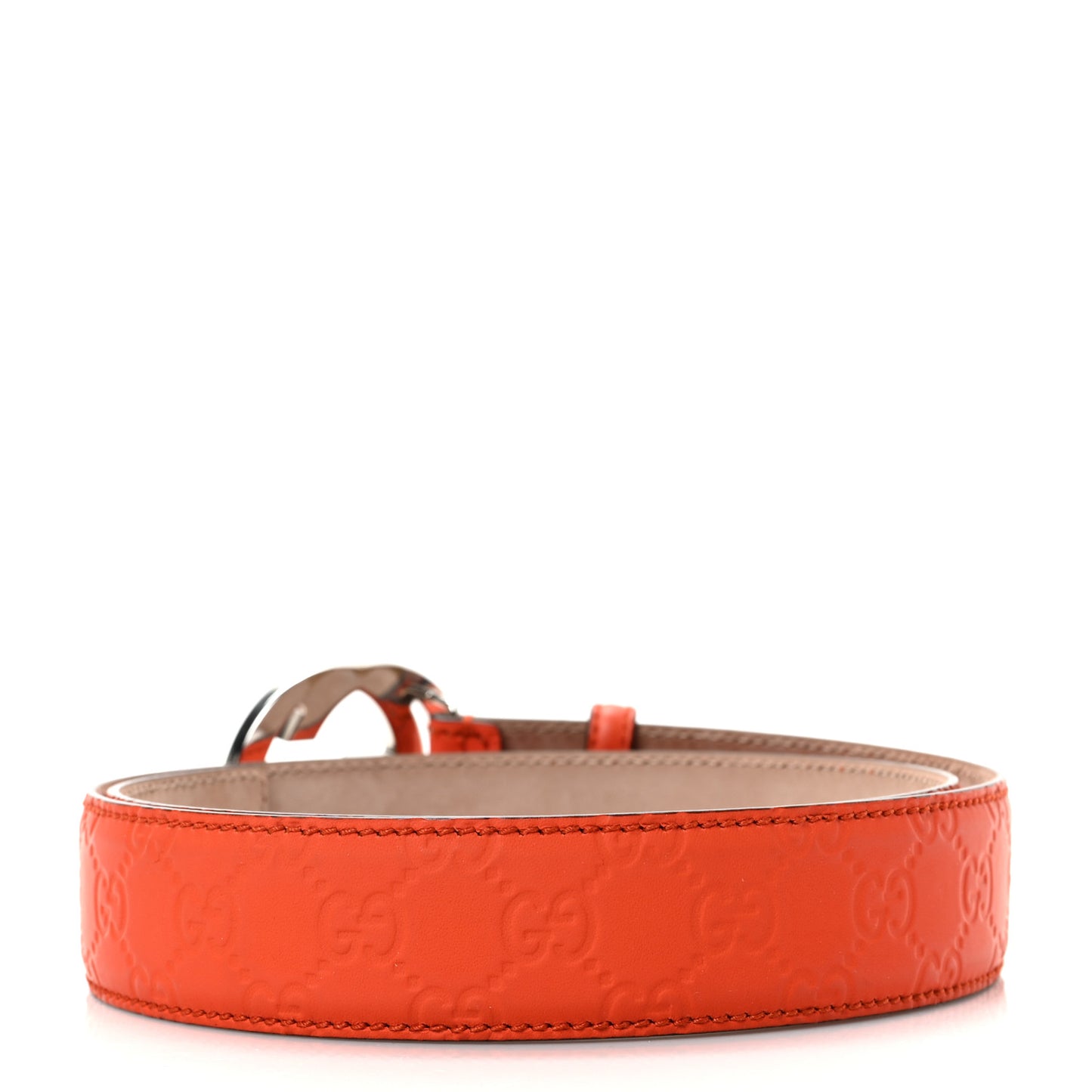 Guccissima Signature Interlocking G 40mm Belt 95 38 Orange