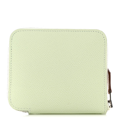 Hermes Epsom Silk'In Compact Wallet Vert Fizz 1 of 8