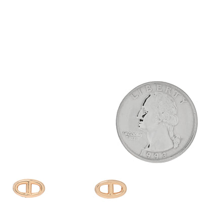 Hermes 18K Rose Gold TPM Farandole Stud Earrings 2 of 4