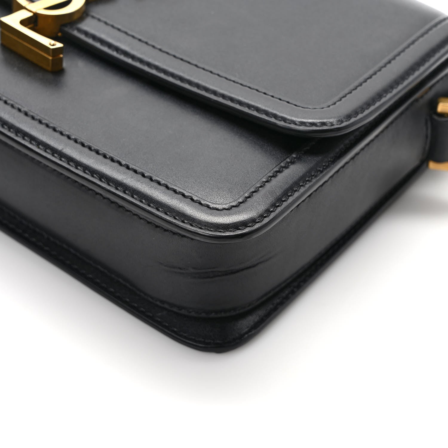 Saint Laurent Box Calfskin Monogram Medium Solferino Satchel Black 10 of 12
