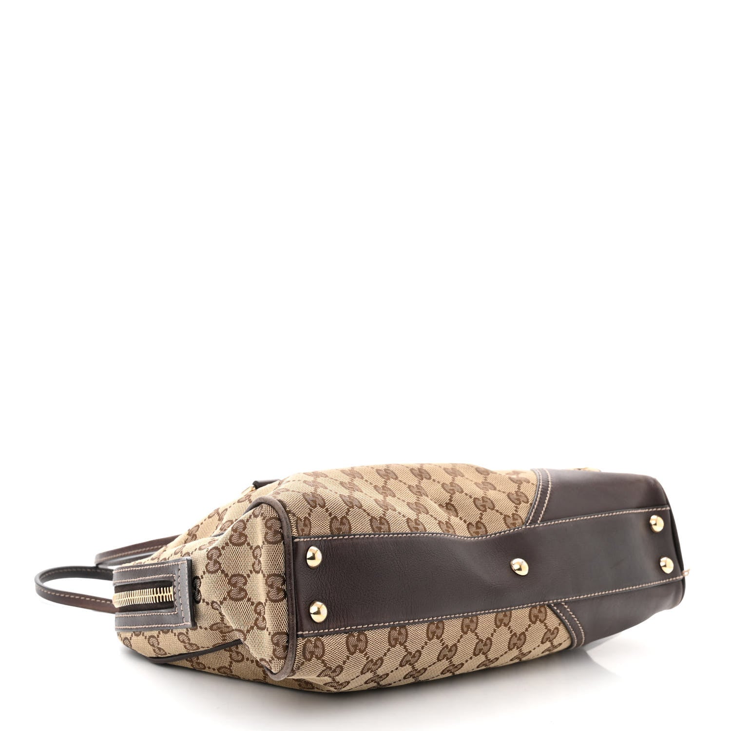 Gucci Monogram New Britt Medium Boston Dark Brown 4 of 14