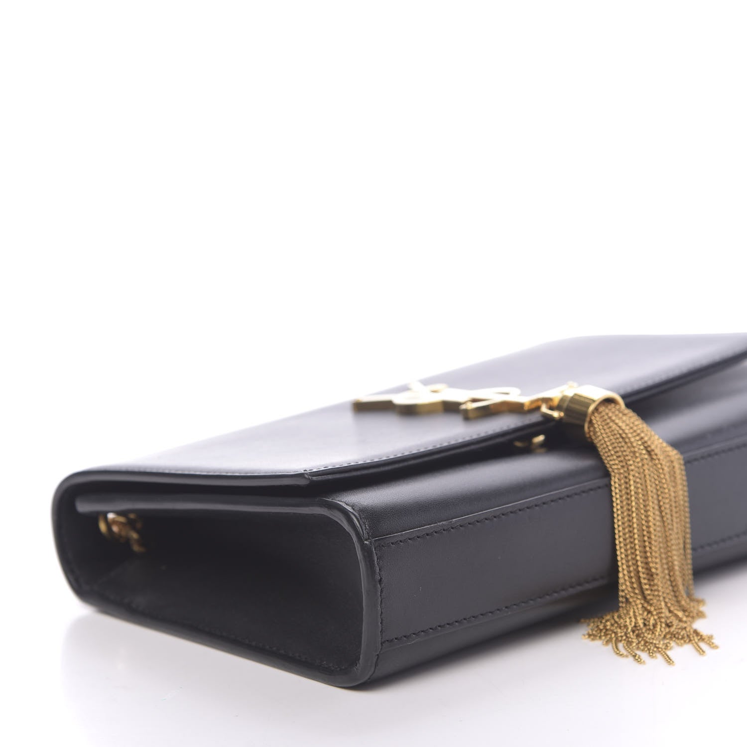 Saint Laurent Calfskin Small Classic Monogram Kate Tassel Satchel Black 7 of 15