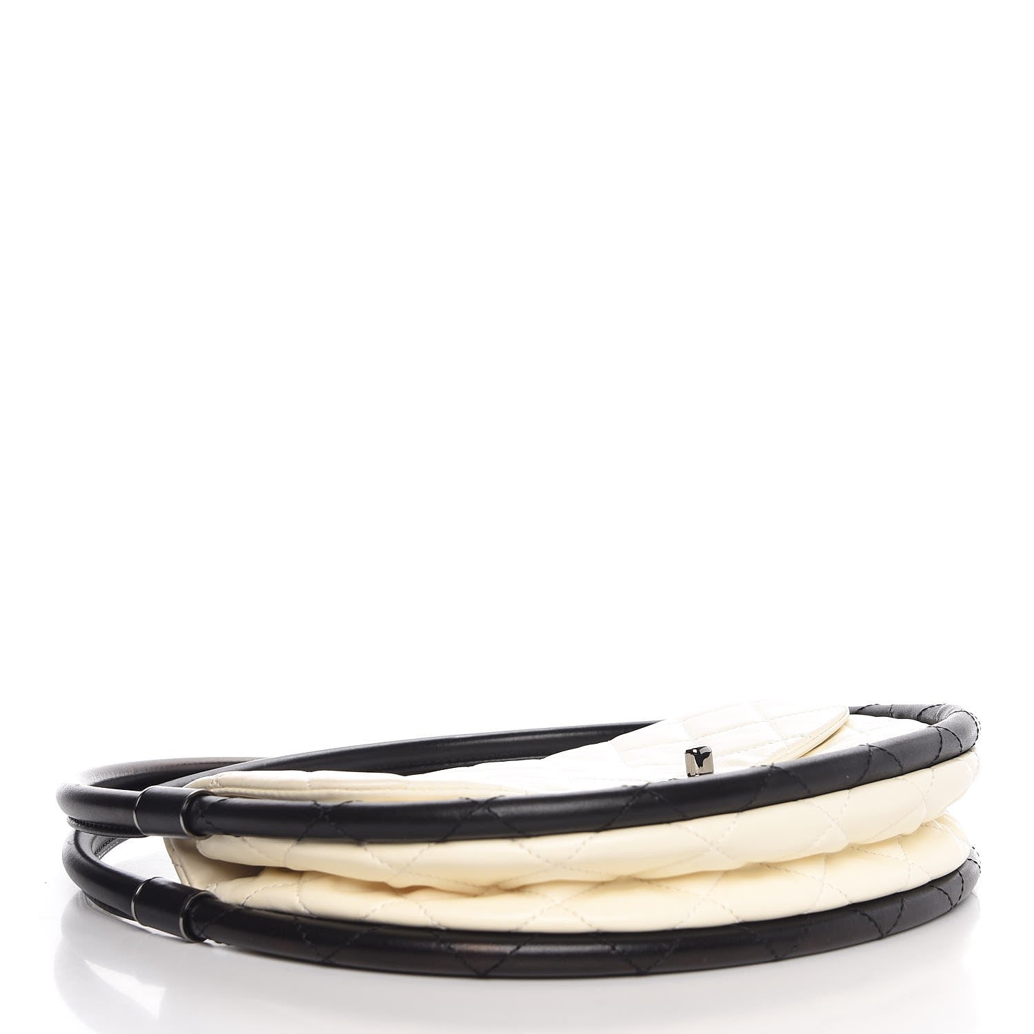Chanel Quilted Lambskin Small Hula Hoop Flap Ivory 4 of 7