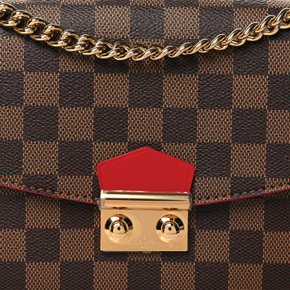 Louis Vuitton Damier Ebene Caissa Clutch Cherry 7 of 9