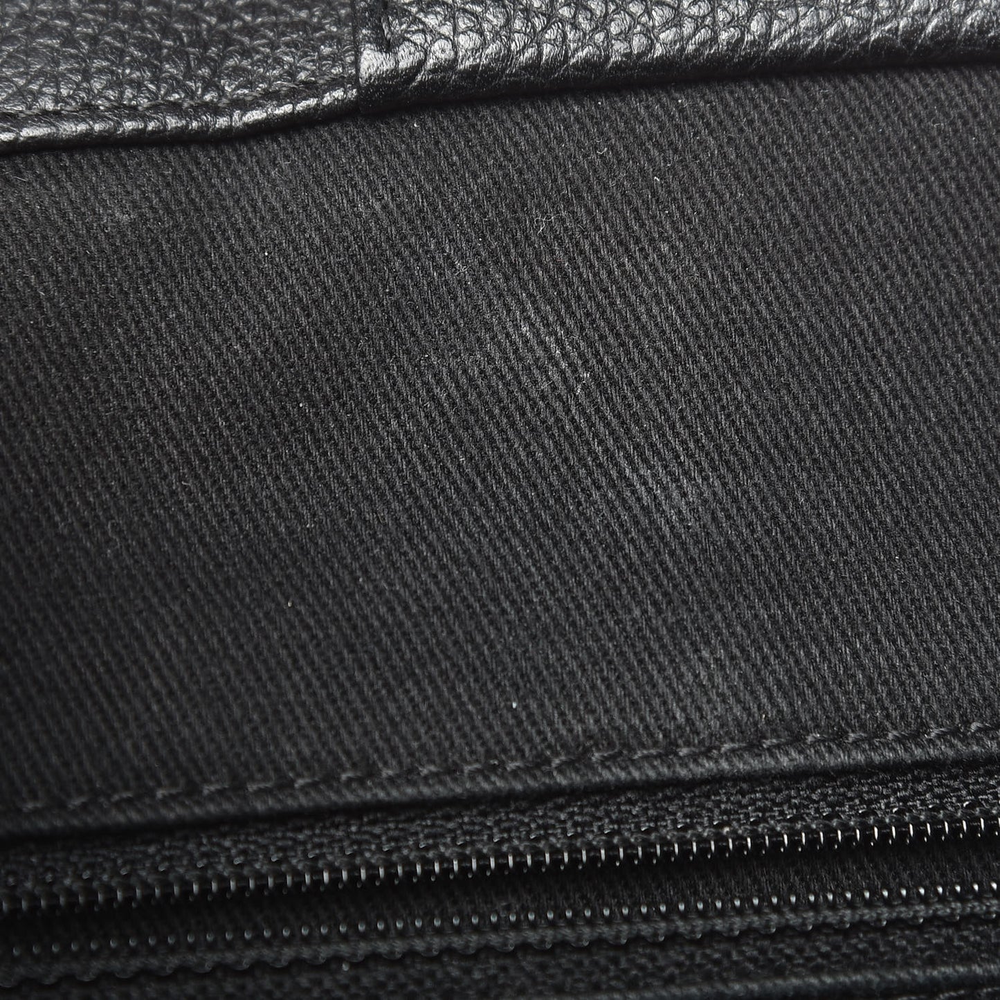 Grained Calfskin Stitched Accordion Shoulder Bag Black