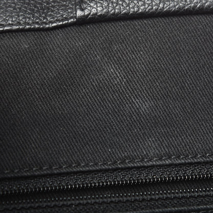 Chanel Grained Calfskin Stitched Accordion Shoulder Bag Black 8 of 14