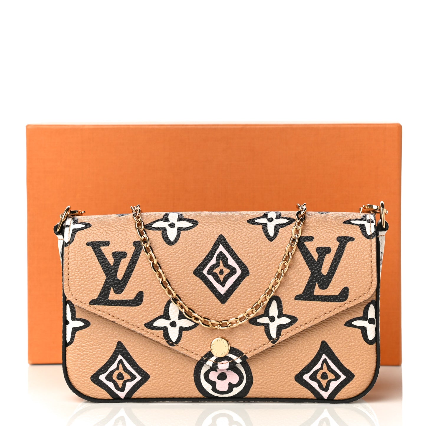 Monogram Wild At Heart Felicie Strap & Go Arizona Creme