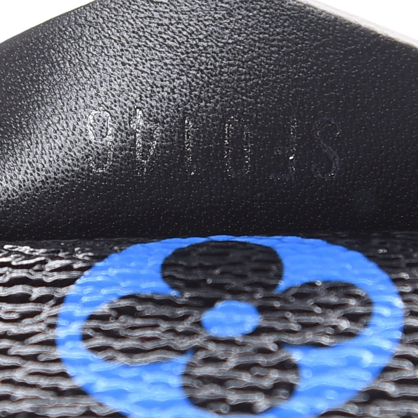 Colored Monogram Mini Pochette Accessories Blue Black