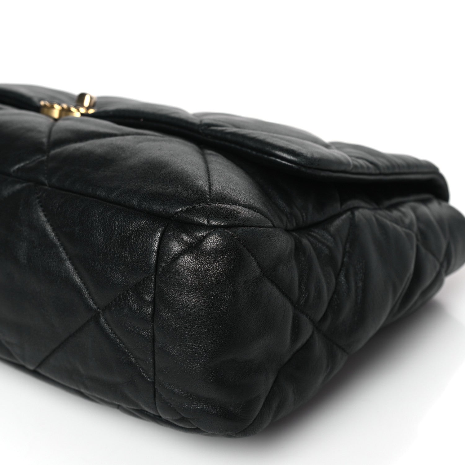 Chanel Lambskin Quilted Maxi Chanel 19 Flap Black 9 of 9