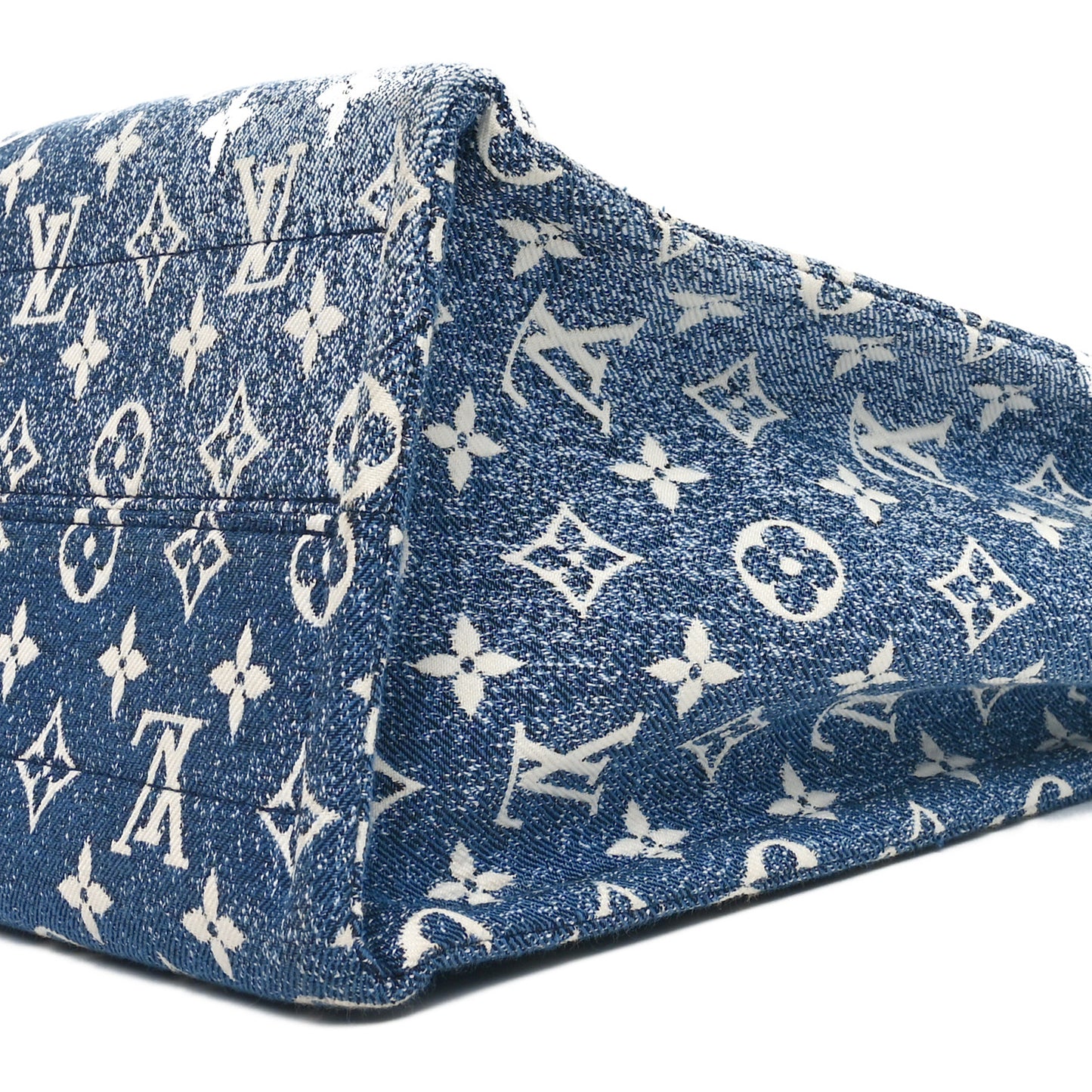 Monogram Jacquard Denim Onthego MM Bleu