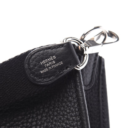 Hermes Taurillon Clemence Evelyne TPM Black 6 of 9