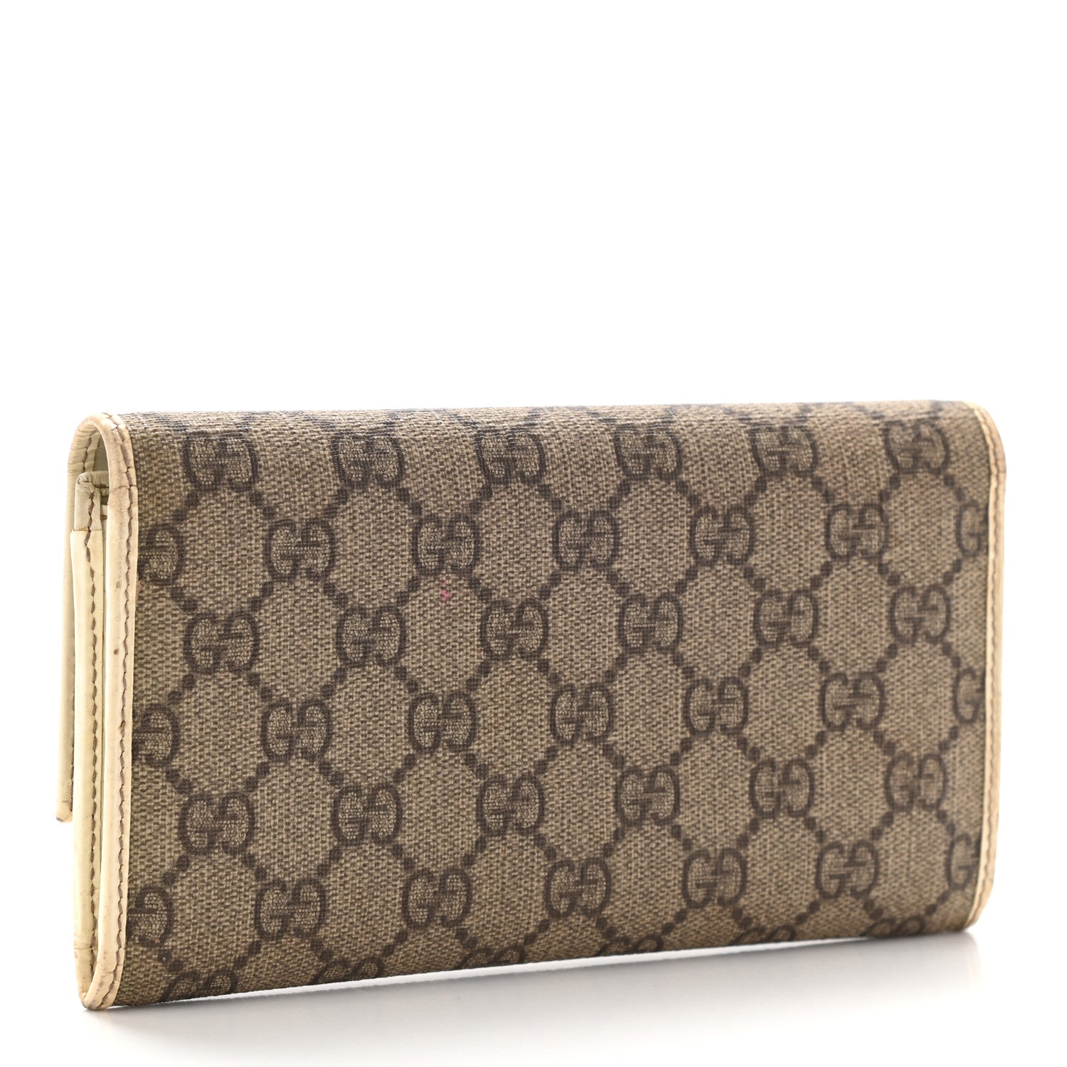 Gucci GG Plus Monogram Joy Continental Flap Wallet Beige Ebony Gesso 2 of 20