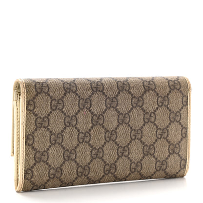 Gucci GG Plus Monogram Joy Continental Flap Wallet Beige Ebony Gesso 2 of 20