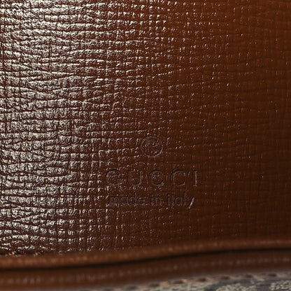 Gucci GG Supreme Monogram Azalea Calfskin Web Mini Jackie 1961 Hobo Beige Ebony Brown Sugar 6 of 10