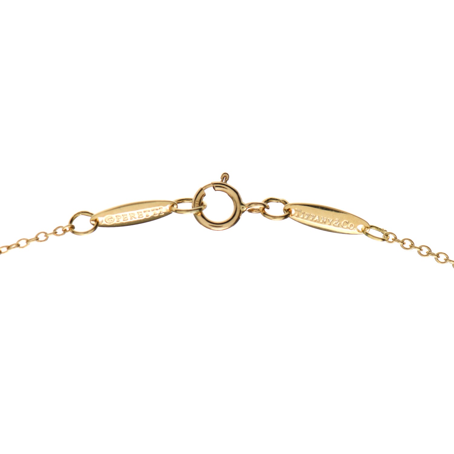 Tiffany 18K Yellow Gold Elsa Peretti Cat Island Beach Shell Pendant Necklace 5 of 5