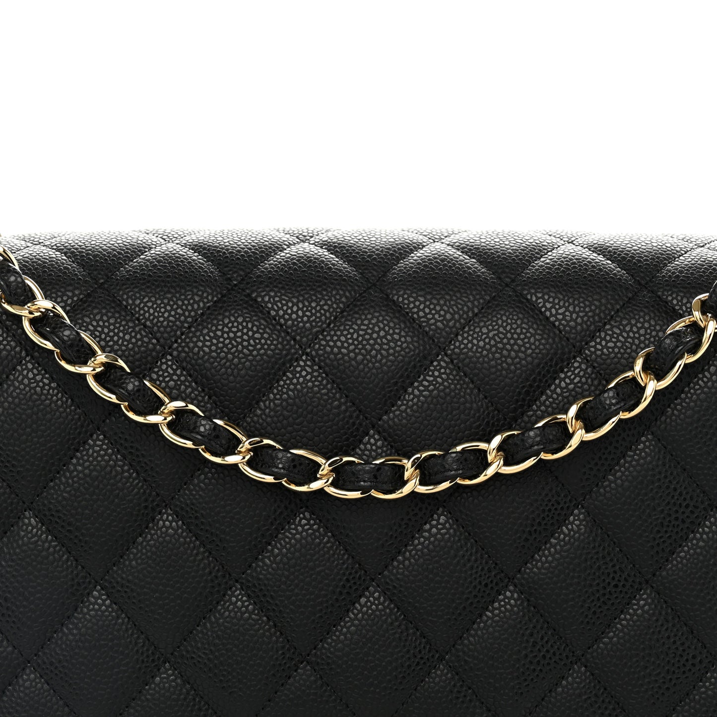 Caviar Maxi Single Flap Black