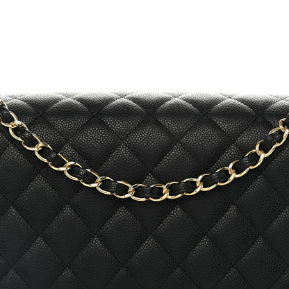 Chanel Caviar Maxi Single Flap Black 8 of 10