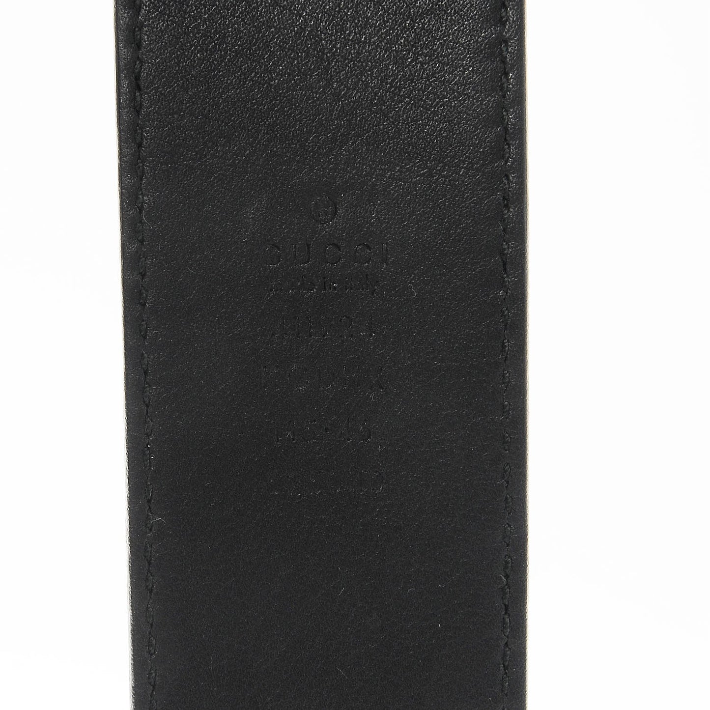 GG Supreme Monogram Selleria Calfskin Interlocking G 40mm Belt 115 46 Black Grey