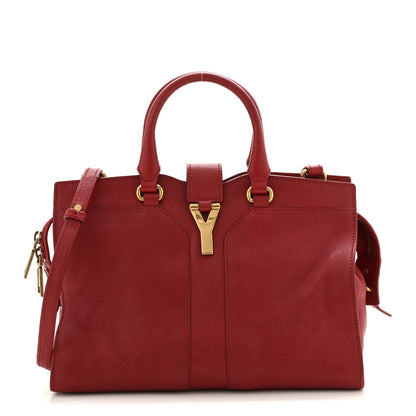 Saint Laurent Sheepskin Small Cabas ChYc  Red 1 of 13