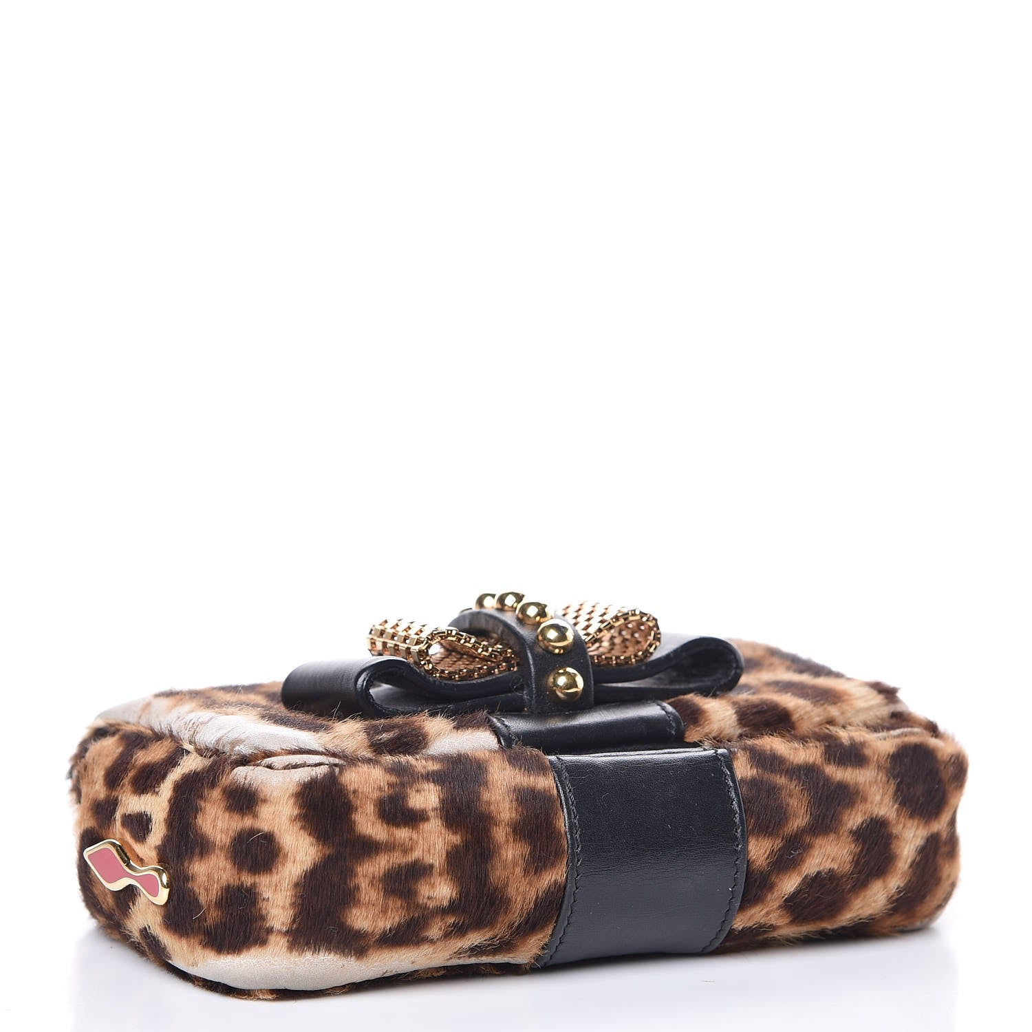 Christian Louboutin Calf Hair Leopard Print Sweet Charity Crossbody Bag 4 of 12