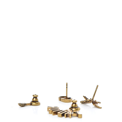Christian Dior Metal J'Adior Earrings Aged Gold 3 of 5