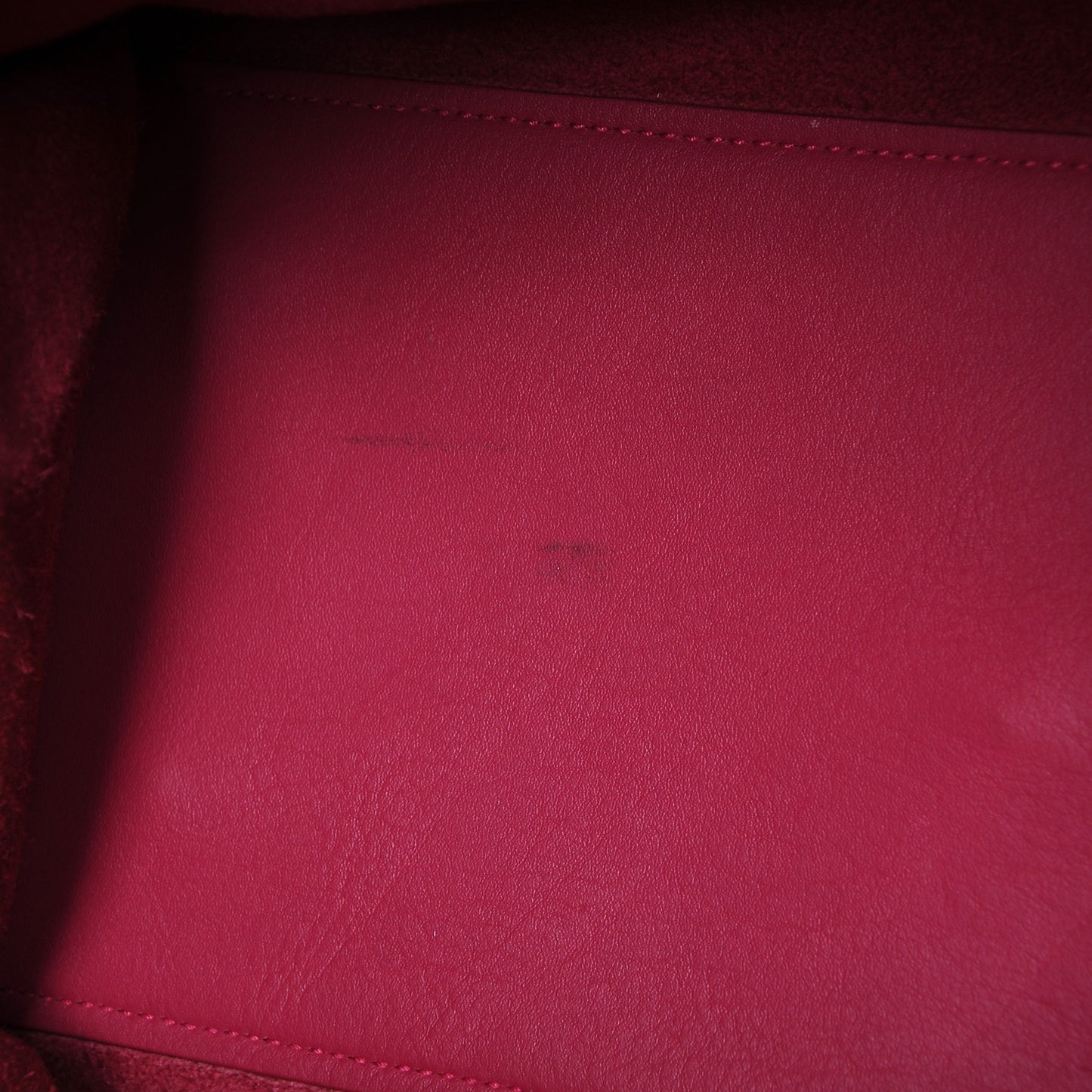 Calfskin Small Classic Y Cabas Fuchsia