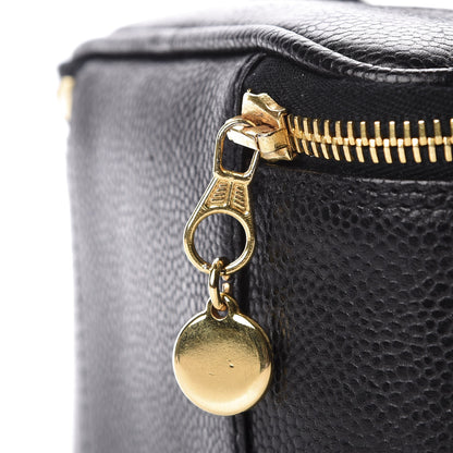Chanel Caviar Vanity Cosmetic Case Black 12 of 13