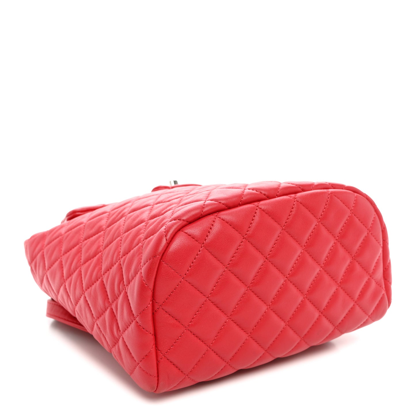 Lambskin Quilted Small Urban Spirit Backpack Red