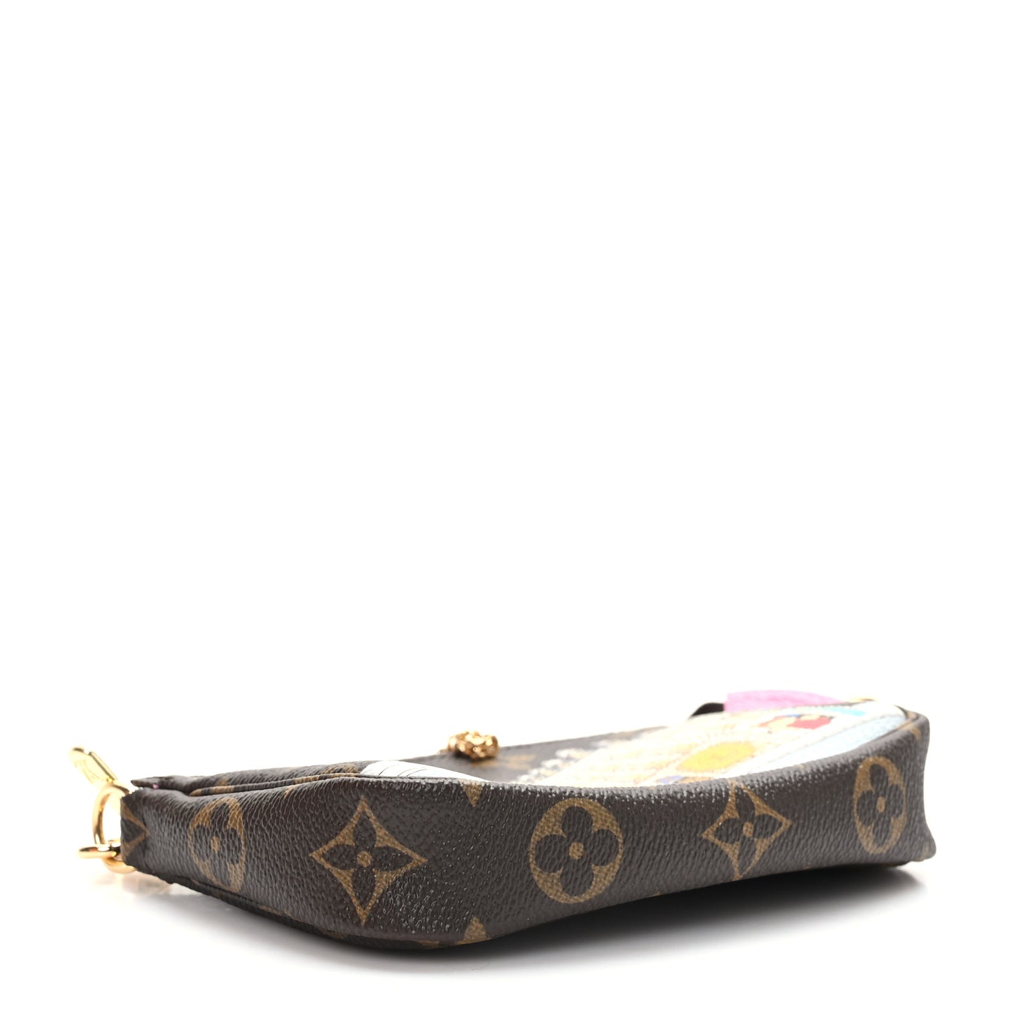 Monogram 2022 Christmas Animation Paris Mini Pochette Accessories Pink