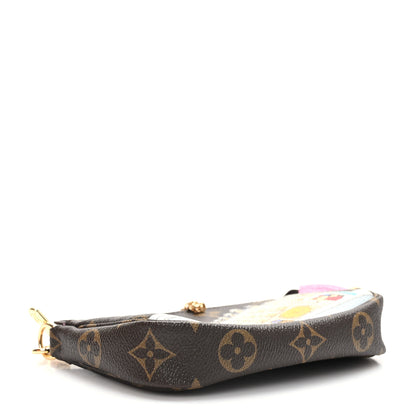 Louis Vuitton Monogram 2022 Christmas Animation Paris Mini Pochette Accessories Pink 3 of 8