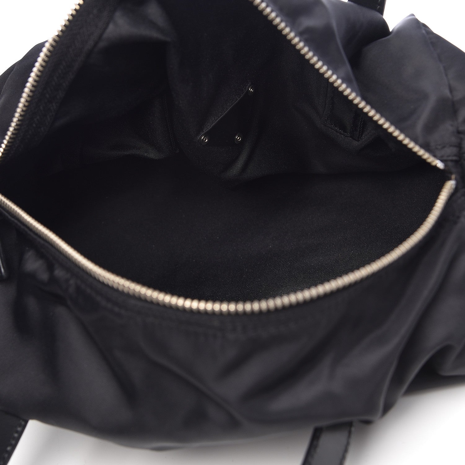 Prada Tessuto Nylon Cervo Lux Bowler Black 5 of 9