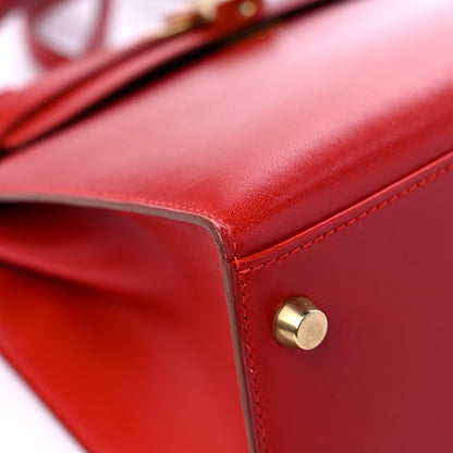 Hermes Box Kelly Sellier 28 Vermillion 8 of 18
