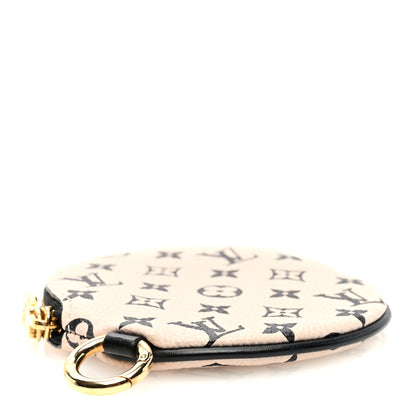 Louis Vuitton Empreinte Round Coin Purse Cream Black 4 of 6