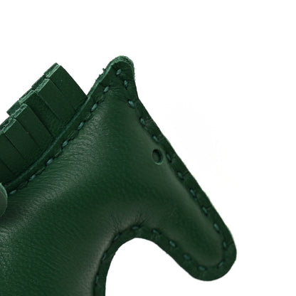Hermes Milo Lambskin Grigri Rodeo Horse Bag Charm PM Vert Moyen 4 of 5