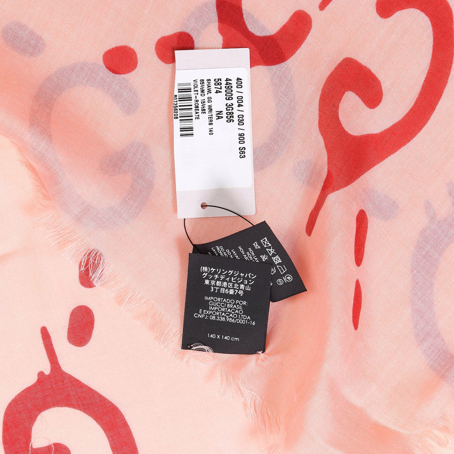 Modal Silk GG Writers Shawl Roseate Red