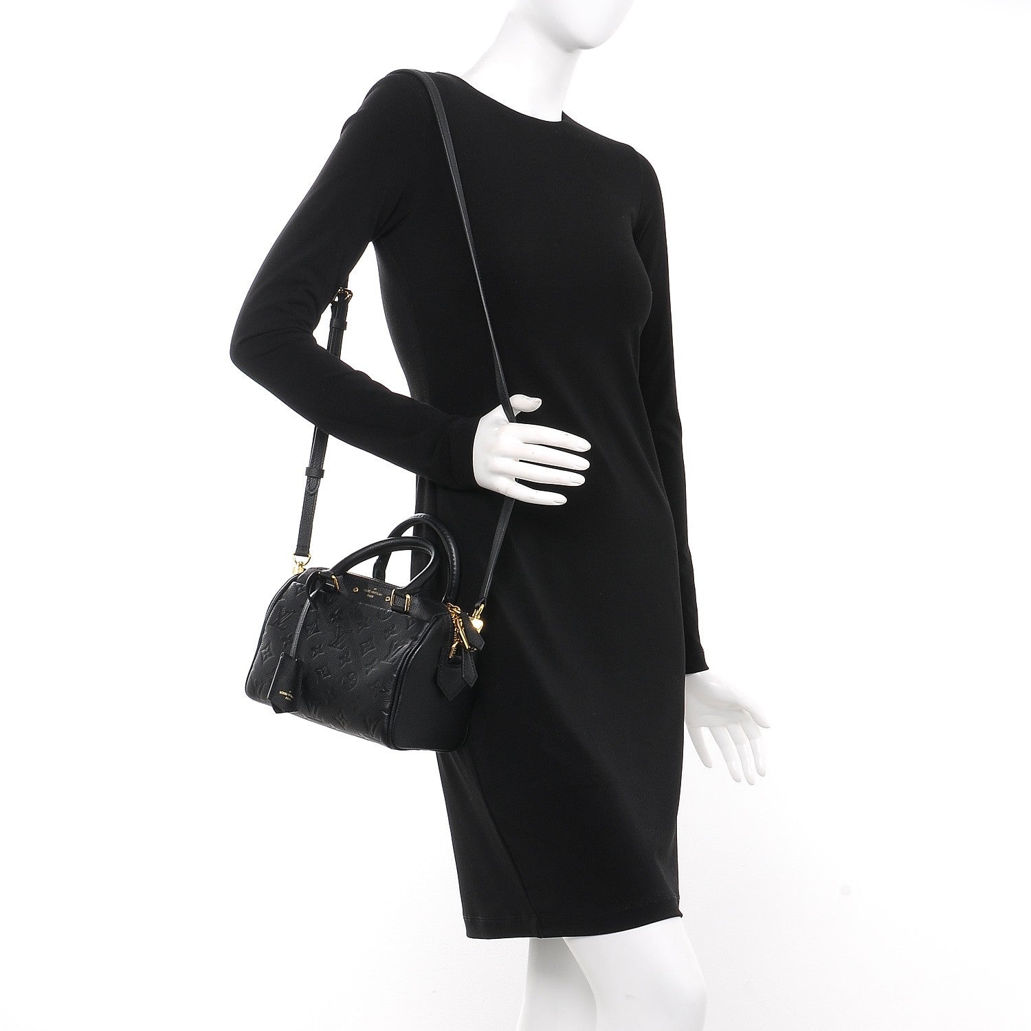 Louis Vuitton Empreinte Speedy Bandouliere 20 Black 2 of 6
