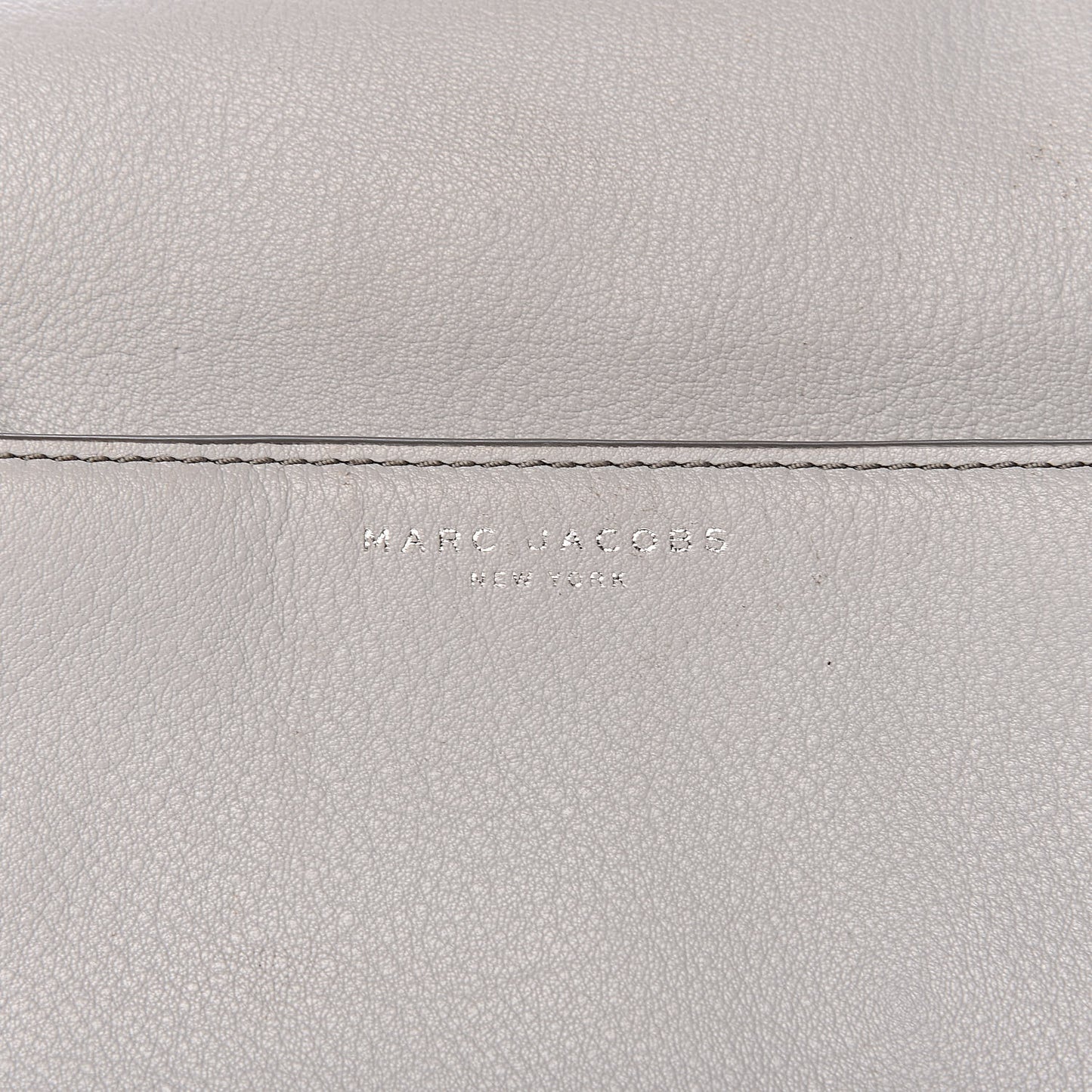 Calfskin Empire City Messenger Crossbody Light Grey