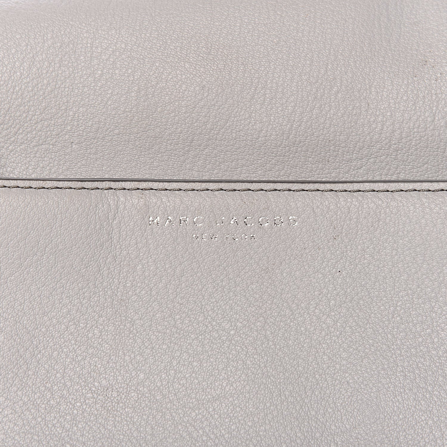 Marc Jacobs Calfskin Empire City Messenger Crossbody Light Grey 10 of 13