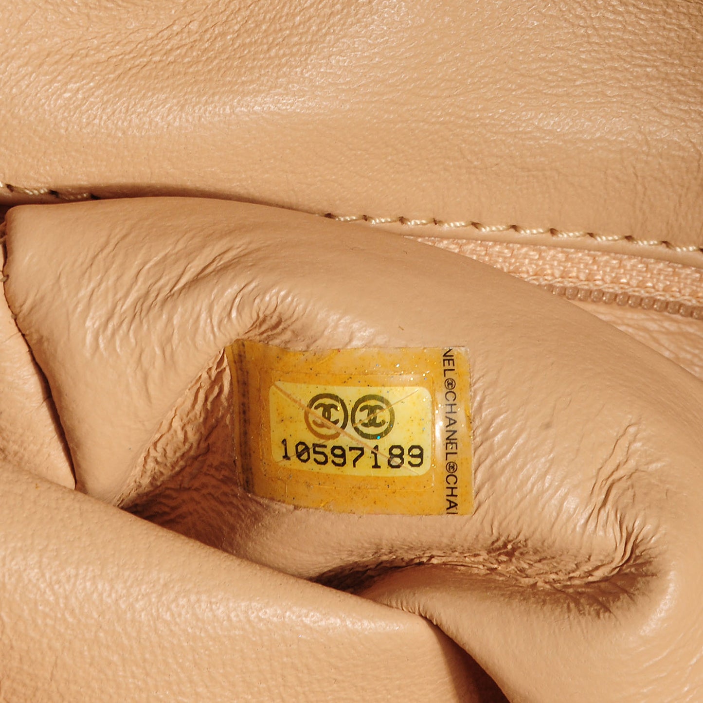 Smooth Calfskin Luxe Ligne Petit Bowler Light Beige