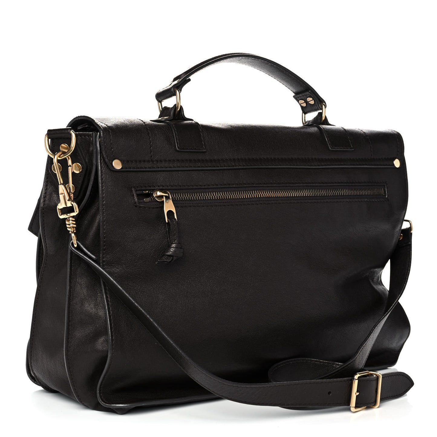 Lambskin Large PS1 Satchel Chocolate