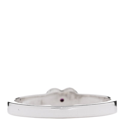 Tiffany Sterling Silver Pink Sapphire Heart Ring 56 7.5 3 of 6