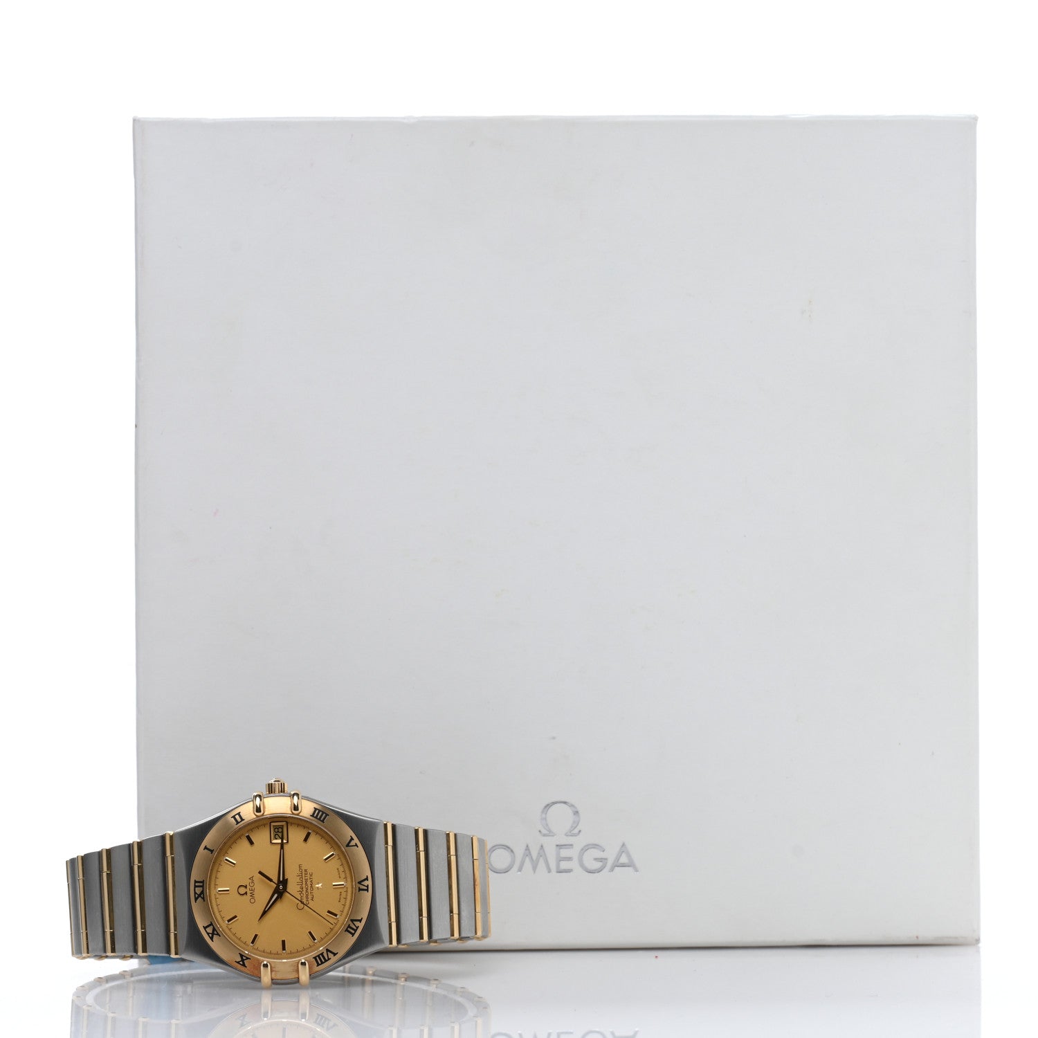 Omega Stainless Steel 18K Yellow Gold 35mm Constellation Automatic Watch Champagne 1202.10.00 5 of 5