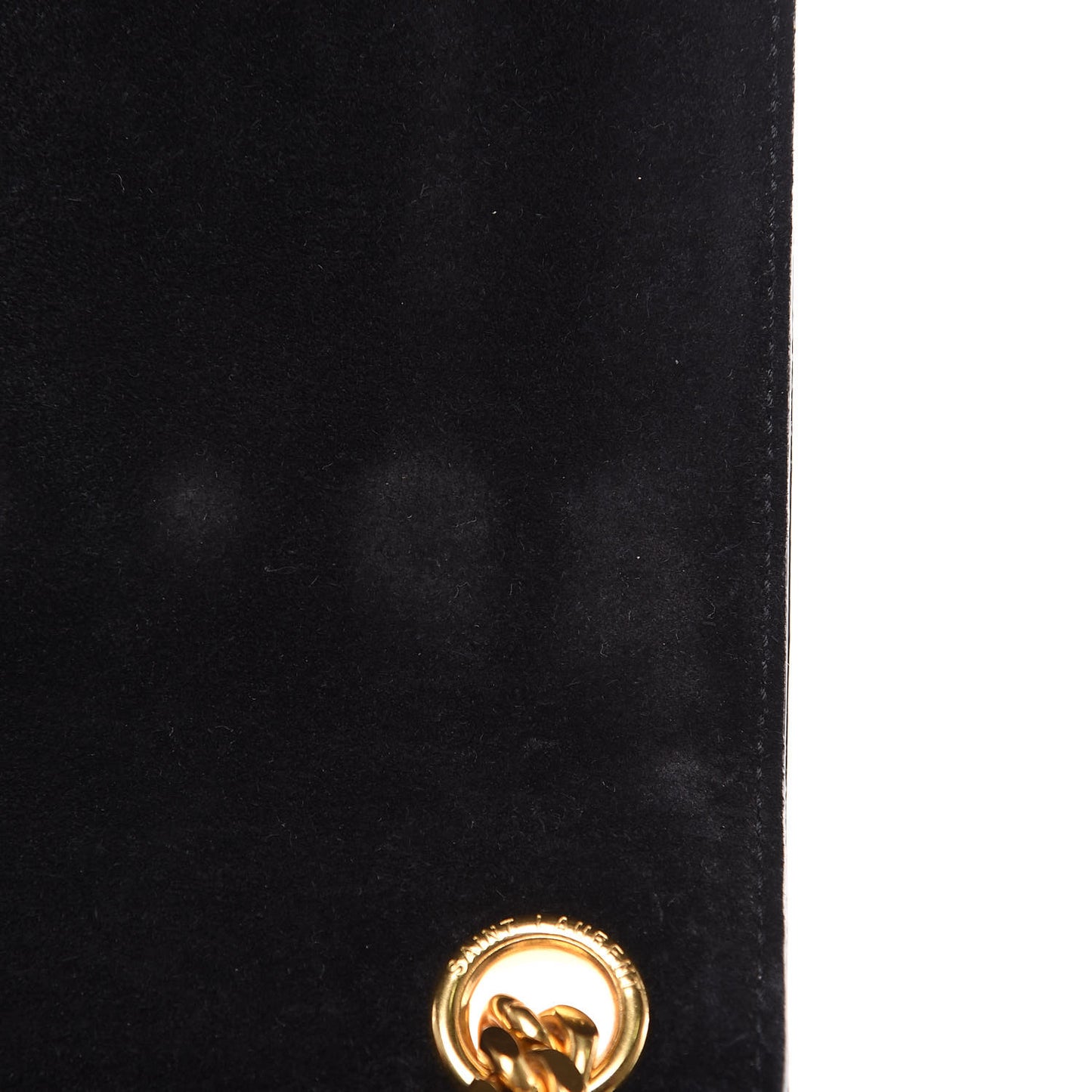 Patent Matelasse Monogram Large Vicky Chain Bag Black